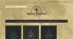 Desktop Screenshot of meridianbotanicals.com